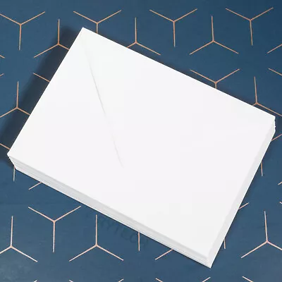 C6 114 X 162mm Greeting Card / Invitation Envelopes White 100gsm Diamond Flap A6 • £3.59