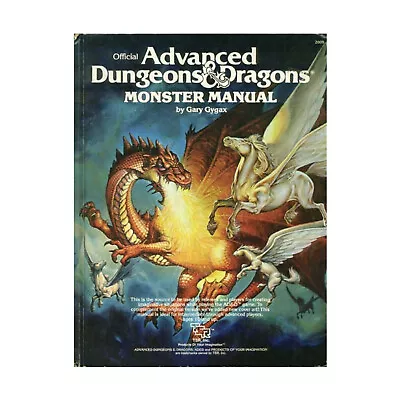 TSR AD&D 1st Ed Monster Manual (2nd Cover Orange Spine) Fair+ • $55