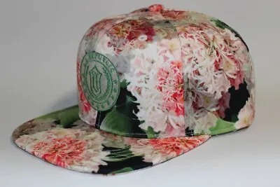 Snapback Hat With Multicolor Flower Pattern • $15.88