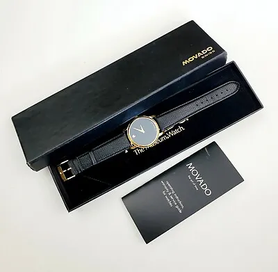 Men's AUTHENTIC SWISS Watch MOVADO  Museum  MO.01.1.34.6002 In BOX  • $269.99