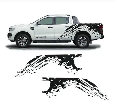 For Ford Ranger Graphics Mud Splash Stripes Side Stickers Pickup Trunk Bed Decal • $155.09