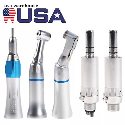 NSK Style Dental Low Speed Handpiece Contra Angle Straight Air Motor 2/4 Hole • $29.90