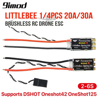 9IMOD Favourite FVT LittleBee 20A/30A ESC 2-6S Brushless ESC For RC FPV Drone • $10.81