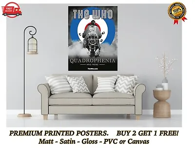 Quadrophenia Classic Movie Music Large Poster Art Print Gift A0 A1 A2 A3 Maxi • $5.31