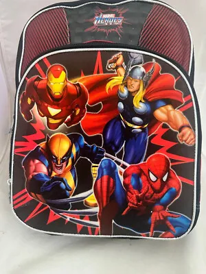 Marvel Heroes Backpack 16  Black & Red NEW! • $9.99