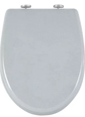 Quick Release WC Toilet Seat Soft Close Slow Hinge Attached For Family Bathroom • £4.99