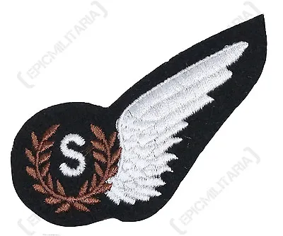 £6.25 • Buy WW2 British Flying Badge RAF SIGNALLERS WING Signals Unit Patch Brevet Insignia