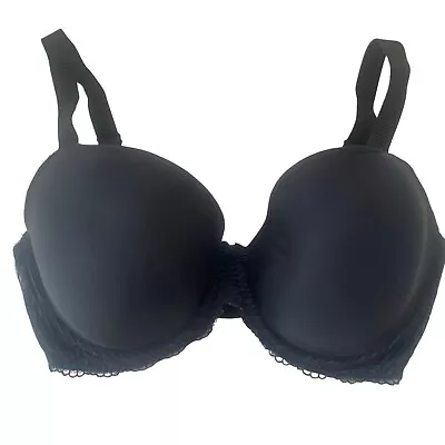 Wacoal Bra Women 34DDD La Femme Contour Padded Underwire T-Shirt Black 853117 • $18.22