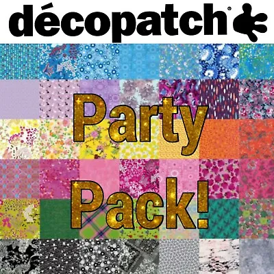 £5.99 • Buy Decopatch Paper For Decoupage Party Pack! 16 Pieces Mixed Colours & Designs