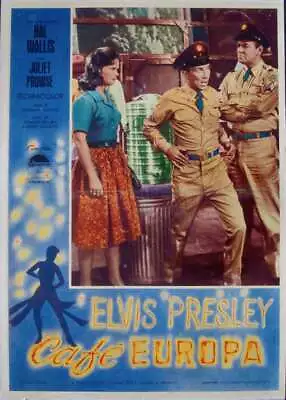 GI BLUES ELVIS PRESLEY Italian Fotobusta Movie Poster 3 1960 RARE • $175