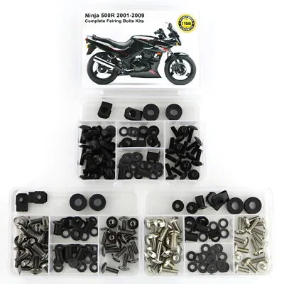 Fit For Kawasaki 2001-2009 Ninja 500R 2003 2004 Cowling Fairing Bolts Screw Kit • $23.07