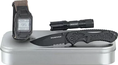 Humvee Recon Mission Ready 3 Piece Knife & Flashlight Gift Set Rcnrm1 • $44.84