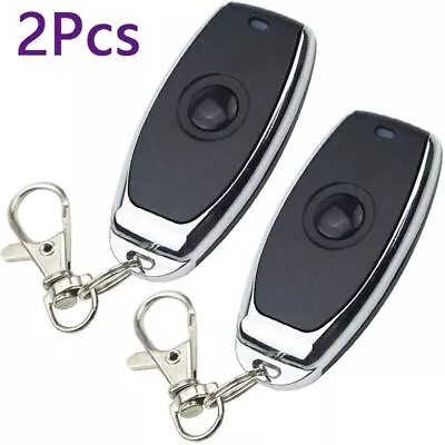 2 Pcs DC 5-24V Key Chain Remote Garage Door Opener Learn Button Fit Liftmaster • £11.03