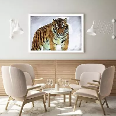 Tiger Walking Oil Painting Print Premium Poster High Quality Choose Sizes • $24.07