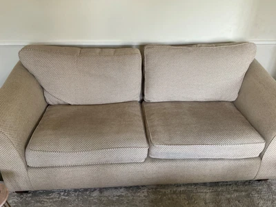 £30 • Buy 2 M&S  Abbey Natural Beige Sofas 2 Seater And 3 Seater Free Cushions