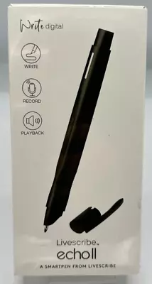 Livescribe Echo II Digital Bluetooth SmartPen - Black • $129.95