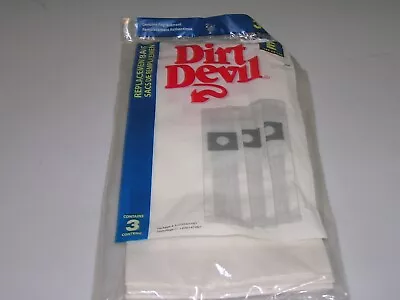 $7.49 • Buy 3070147001 Dirt Devil Vacuum Bag For Fits Broom Vac Models, Type E, 3 Pack