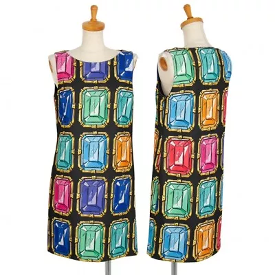 Boutique Moschino Jewelry Pattern Print Sleeveless Dress Size 40(K-106530) • $225