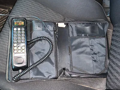 Motorola Mobile Car Bag Phone SCN 2552A CentennialBatteryLeather Cell Tested • $18