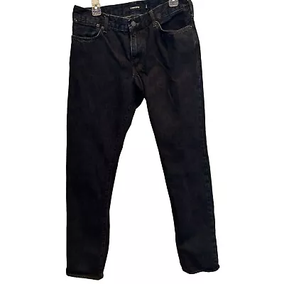 J. Lindeberg Roy Blue Moss Men's Denim Jeans 34 X 34 Dark Wash Straight Leg • $44.99