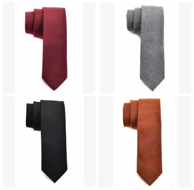 £6.23 • Buy New Men's Plain Tie Wool Tie Knit Knitted Tie Necktie Slim Skinny Woven Fashion
