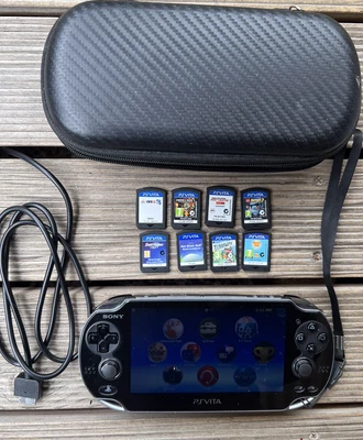 $250 • Buy PS VITA CONSOLE  BLACK + 8Gb Memory Stick + USB Charger + 8 GAMES