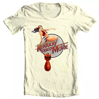 Kentucky Fried Movie T-shirt Pin Up Adult Regular Fit Tan Graphic Tee Shirt • $19.99