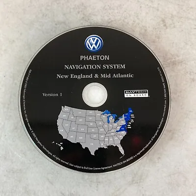 2004 2005 2006 Volkswagen Phaeton Navigation DVD New England & Mid Atlantic OEM • $39.98