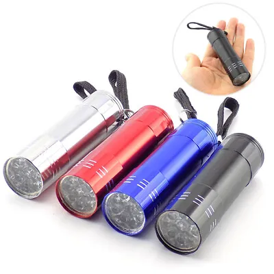 1X Mini 9 LED Flashlight Portable Pocket Torch Flash Lamps Light Keychain • $0.99