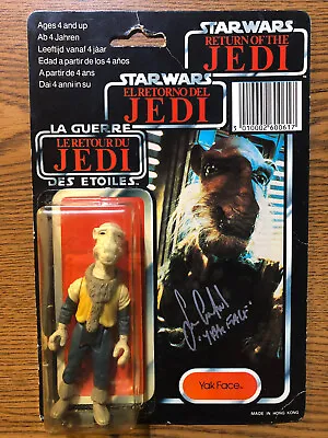 YAK FACE Star Wars Kenner Palitoy TRI-LOGO Figure Signed By Sean Crawford RARE • $2700