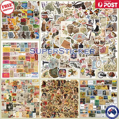 $3.99 • Buy Various Aesthetics Retro Vintage Themes Collection Stickers Skateboard