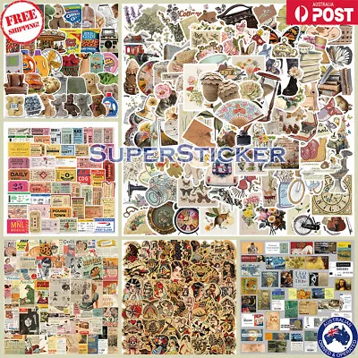 $3.99 • Buy Various Aesthetics Retro Vintage Themes Collection Stickers Skateboard