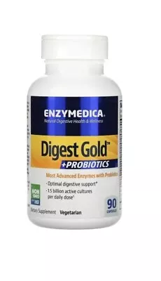 Enzymedica Digest Gold 90 Capsules Most Advanced Enzymes Probiotics NEW • $21.99