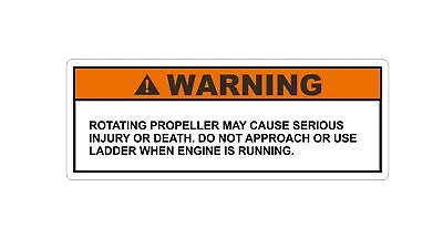Boat Safety Warning Label Mastercraft Jet Ski Narrow Boat Yacht Powerboat • $7.89