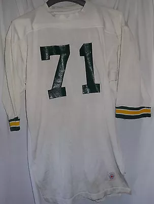 #71 Vintage Packers Ducks Eskimos Colors Durene Game Used Worn Football Jersey • $99.99