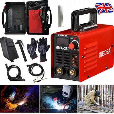 220V Mini ARC Welding Machine Inverter MMA-250 DC Electric Welder Stick W/Mask • £42.82