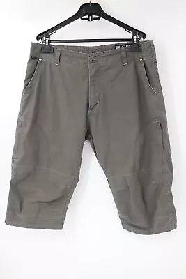 Kuhl Shorts Men's 36 Capri Vintage Patina Dye Hiking Flat Front Cotton Nylon • $29.99