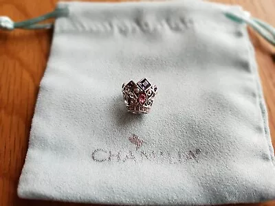 Rare Chamilia Silver 925 Cz Sleeping Beauty Princess Crown Bracelet Charm • £20