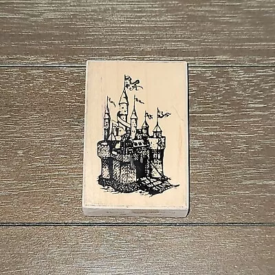 1994 Vintage VIP Visual Image Printery Castle Rubber Stamp 3 X 2  Princess Craft • $17.99