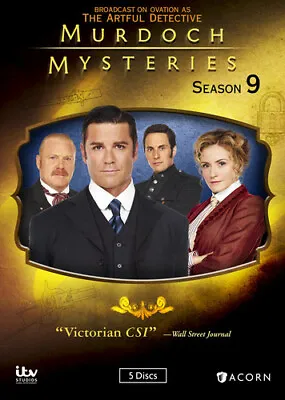 Murdoch Mysteries: Season 9  (DVD 2016 5-Disc) BRAND NEW W/ Slipcover! • $17.99