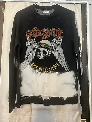 $30 • Buy Lauren Moshi Aerosmith Crewneck Sweater Sweatshirt Top