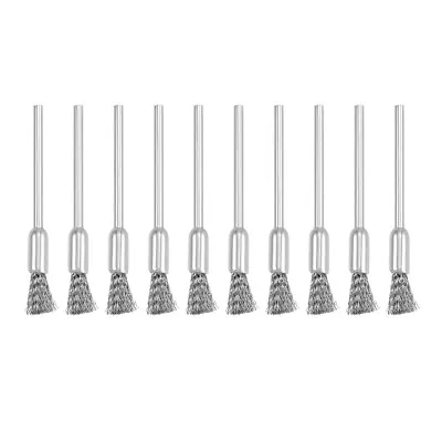 Mini Wire Cup Brush Crimped Steel 5 X 11mm With 2.35mm Shank 10 Pcs • $7.31