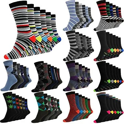 12 Pair Men's Socks Size 6-11 Light Weight Breathable Cotton Rich Men Socks  • £8.91