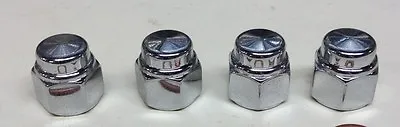 4 YAMAHA XS650 CHROME FLAT TOP HAT  EXHAUST NUTS Cafe Chopper Bobber 10mm • $11.39