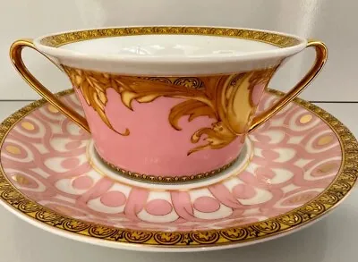 VERSACE Byzantine Dreams  SOUP CUP & SAUCER 11 3/4 Oz Rosenthal New In Box Reves • $325