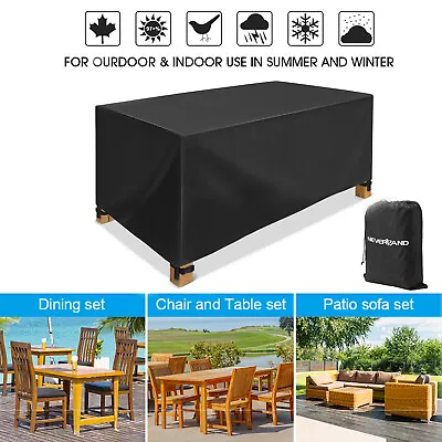 £14.99 • Buy Garden Furniture Covers Waterproof Outdoor Patio Table Chair Parasol Cover Rain