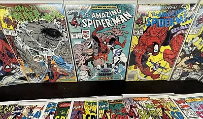 Amazing Spider-man Comic Lot Run Of (21) 328 344 345 McFarlane Venom Punisher • $102.50