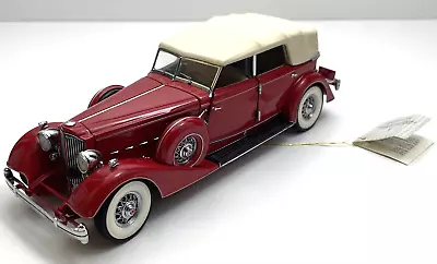 Franklin Mint - Red 1934 Packard Convertible Sedan - 1:24 Scale • $79.99