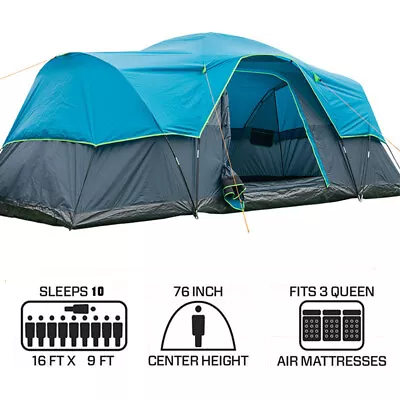 10 Person Outdoor Portable Tent Fully Automatic Tunnel Beach Tent • $299.99