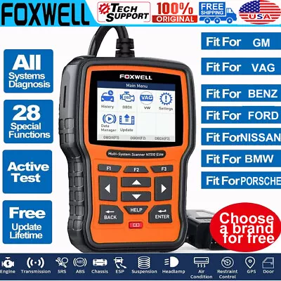 FOXWELL OBD2 Scanner Car ABS SRS SAS TPMS EPB Oil Reset Bidirectional Diagnostic • $129